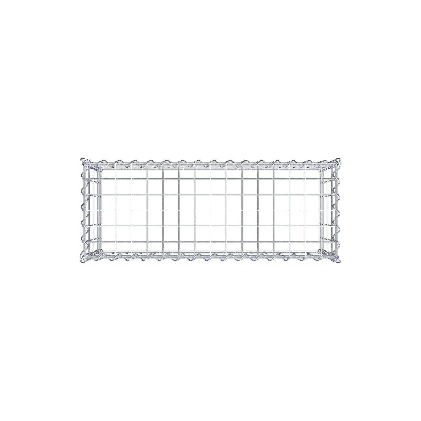 Gavión complementario tipo 3 80 cm x 40 cm x 30 cm (L x A x P), malla 5 cm x 10 cm, espiral