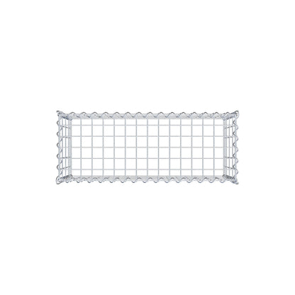 Gavión complementario tipo 3 80 cm x 40 cm x 30 cm (L x A x P), malla 5 cm x 10 cm, espiral