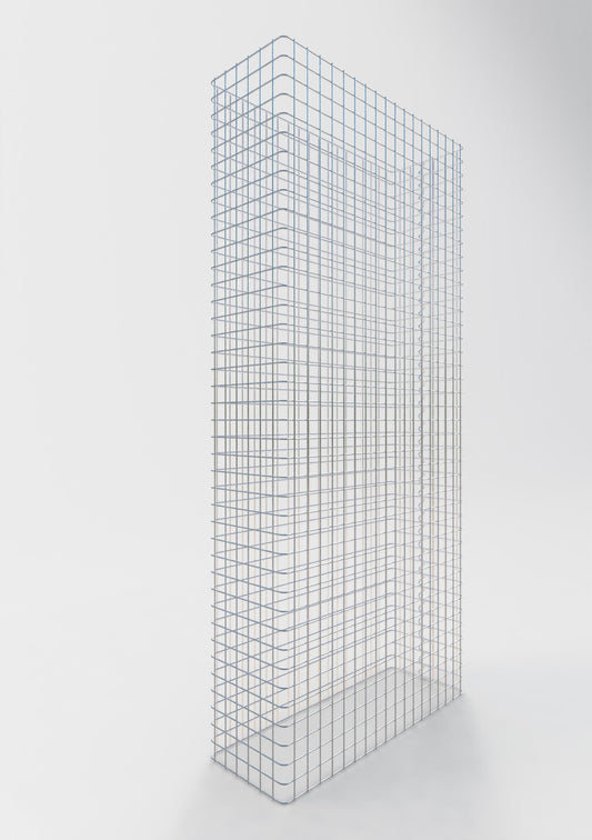 Gabionenzaun Länge 92 cm, Höhe 160 cm, Tiefe 32 cm, Maschenweite 5 x 5 cm