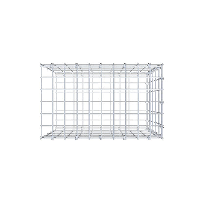 Monteret gabion type 2 50 cm x 50 cm x 30 cm, maskestørrelse 5 cm x 10 cm, C-ring