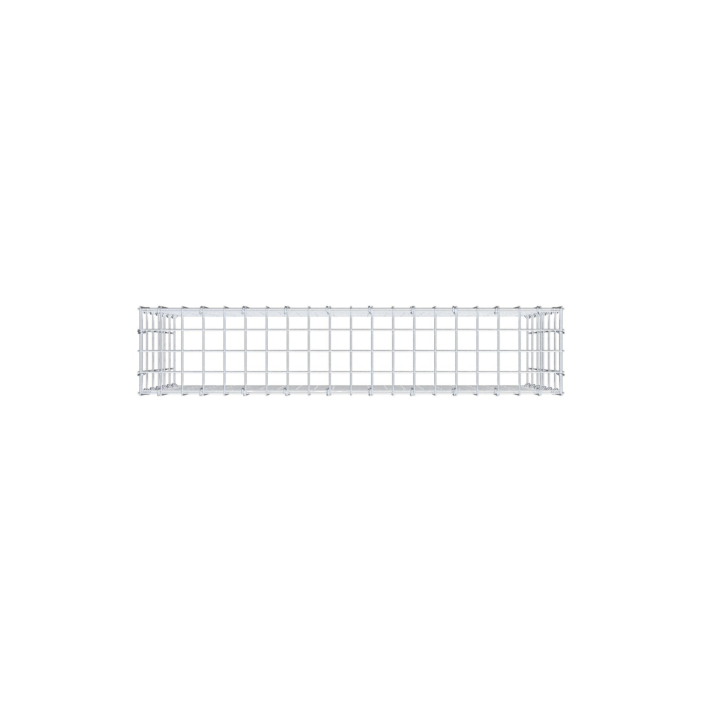Gabião Tipo 3 100 cm x 60 cm x 20 cm (C x A x P), malhagem 5 cm x 10 cm, anel C