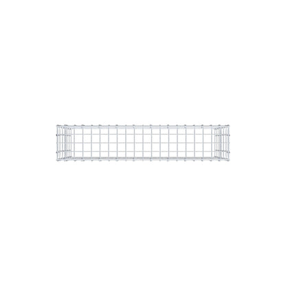 Gabião Tipo 3 100 cm x 60 cm x 20 cm (C x A x P), malhagem 5 cm x 10 cm, anel C