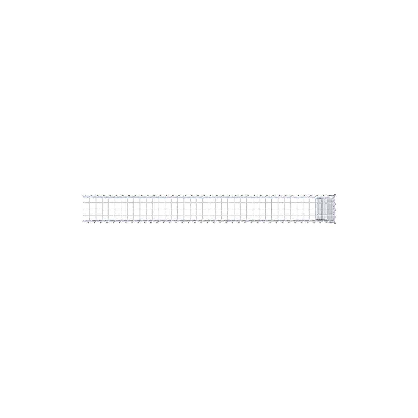 Gabion rapporté type 4 200 cm x 100 cm x 20 cm (L x H x P), mailles 5 cm x 5 cm, spirale