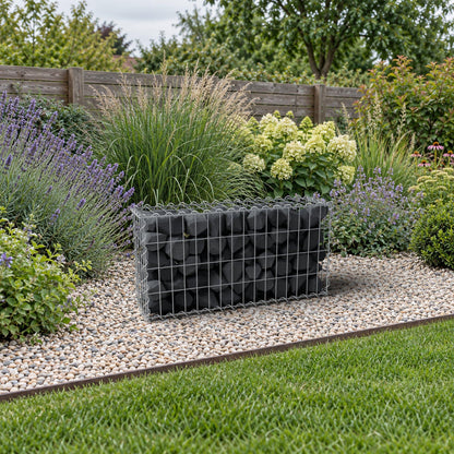 Gabion 80 cm x 40 cm x 20 cm (L x H x P), mailles 5 cm x 10 cm, spirale
