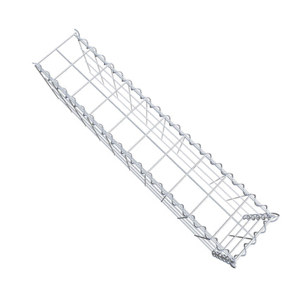 Gabião tipo 4 100 cm x 30 cm x 20 cm (C x A x P), malhagem 10 cm x 10 cm, espiral