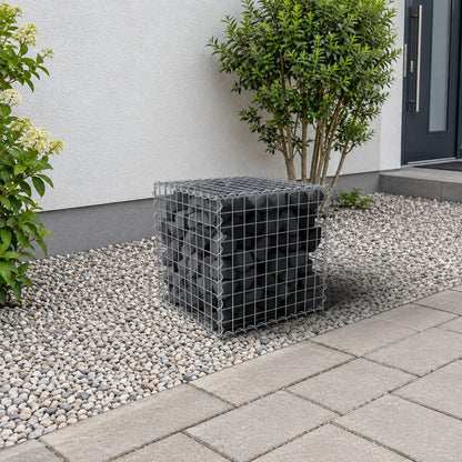 Gabion 50 cm x 50 cm x 50 cm (L x H x P), mailles 5 cm x 5 cm, spirale