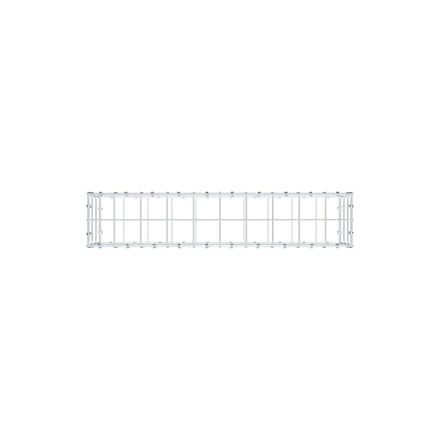 Gabion 100 cm x 30 cm x 20 cm (L x H x D), mesh size 10 x 10 cm, spiral ring