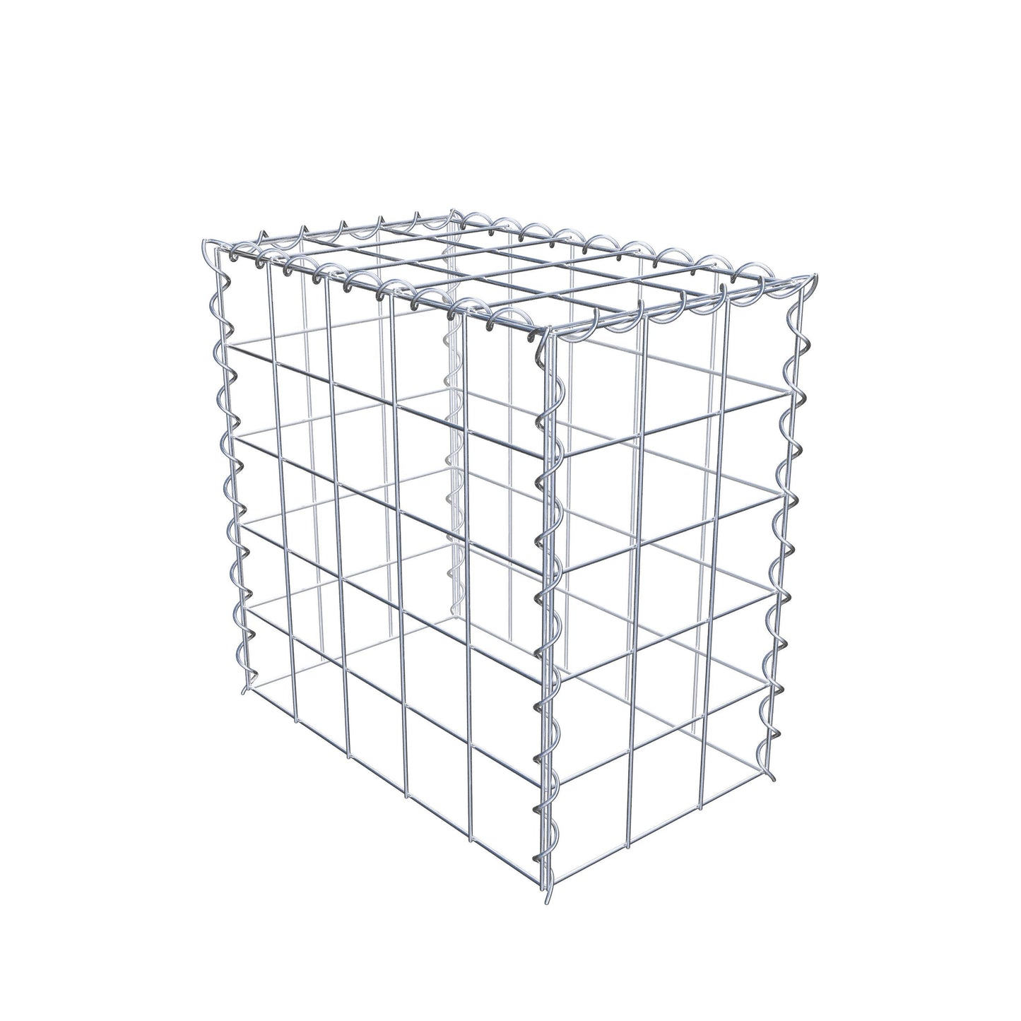 Add-on schanskorf type 3 50 cm x 50 cm x 30 cm (L x H x D), maaswijdte 10 cm x 10 cm, spiraalvormig
