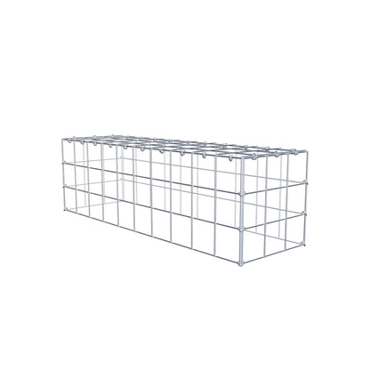 Type 3 oplegkorf 100 cm x 30 cm x 30 cm (L x H x D), maaswijdte 10 cm x 10 cm, C-ring