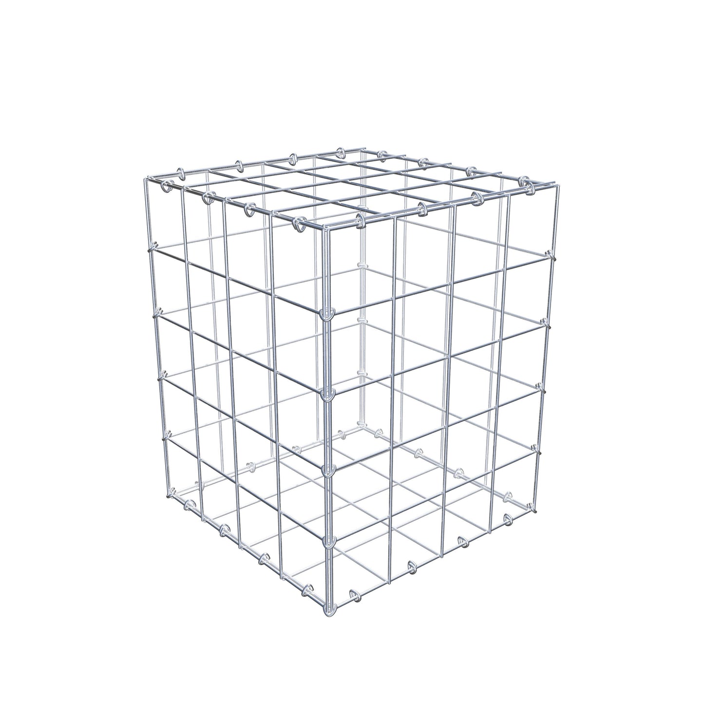 Gabion 50 cm x 40 cm x 40 cm (L x H x D), maskestørrelse 10 cm x 10 cm, C-ring