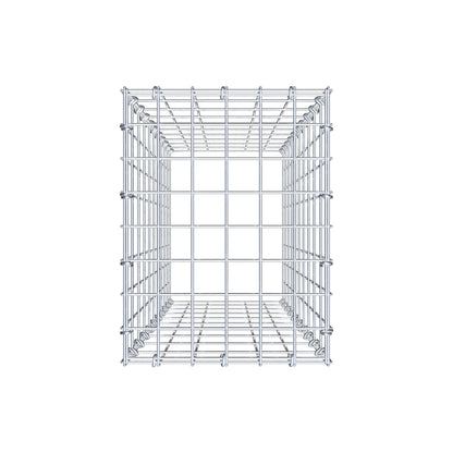 Monteret gabion type 3 100 cm x 30 cm x 40 cm (L x H x D), maskestørrelse 5 cm x 10 cm, C-ring