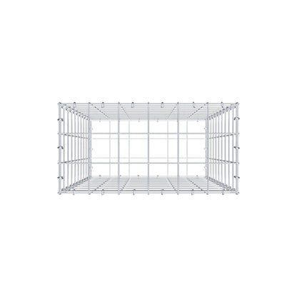 Gabion 100 cm x 60 cm x 30 cm (L x H x D), maskstorlek 10 cm x 10 cm, C-ring