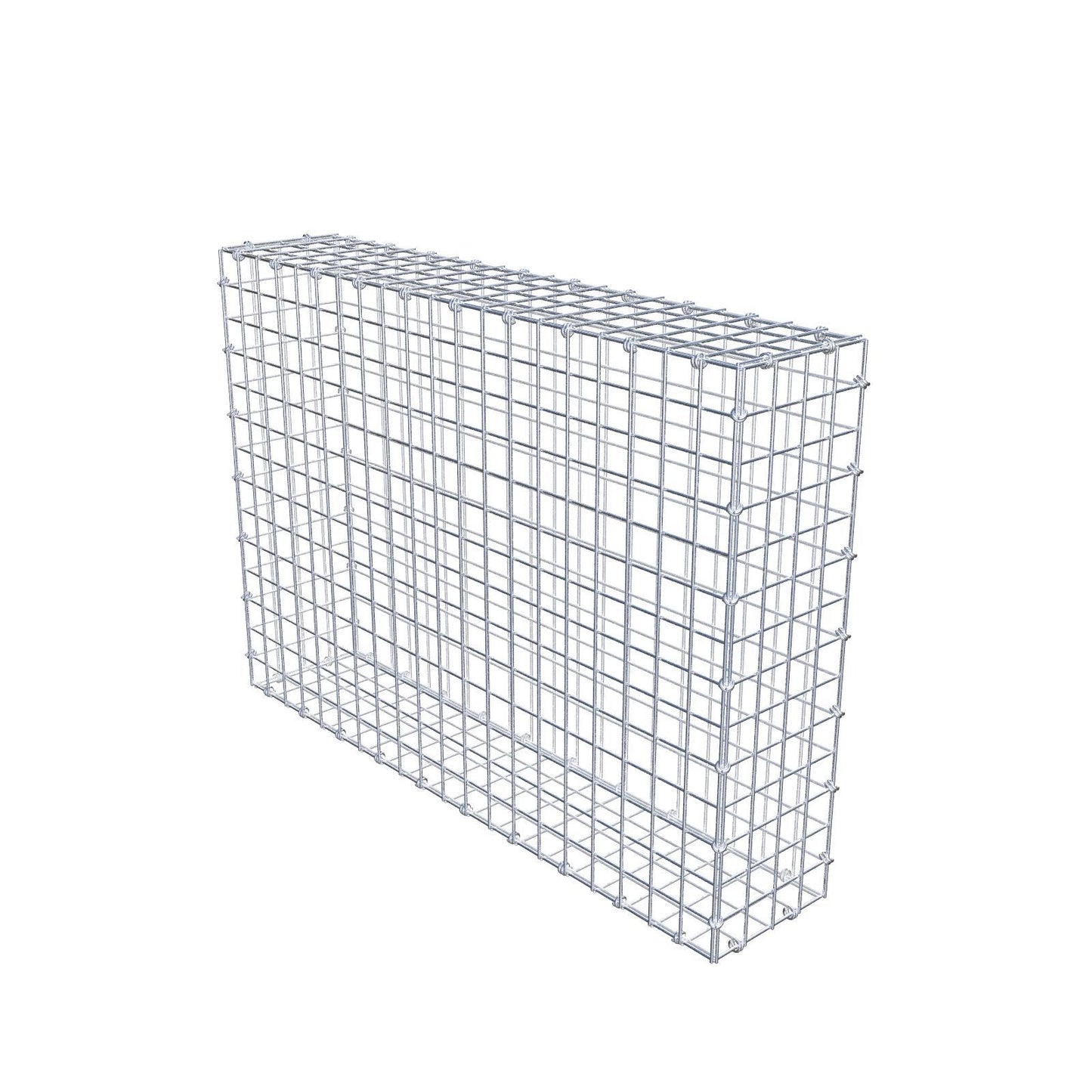 Gabione 100 cm x 70 cm x 20 cm (L x H x T), Maschenweite 5 x 5 cm, Spiralring