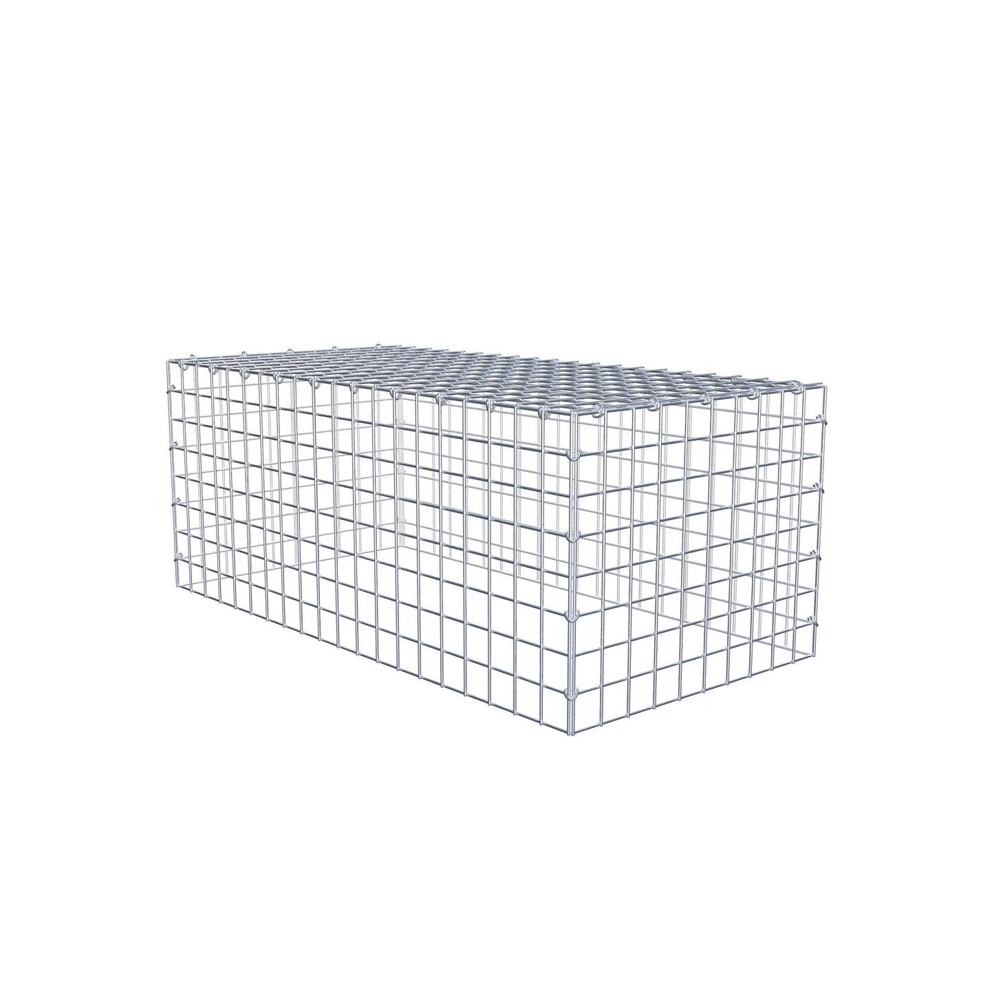 Gavión complementario de tipo 3 100 cm x 40 cm x 50 cm (L x A x P), malla 5 cm x 5 cm, anillo en C