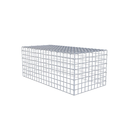 Gavión complementario de tipo 3 100 cm x 40 cm x 50 cm (L x A x P), malla 5 cm x 5 cm, anillo en C