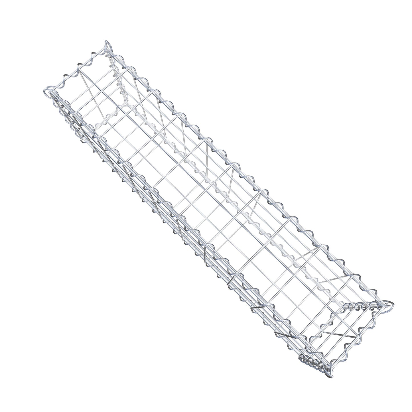 Gabion 100 cm x 30 cm x 20 cm (L x H x P), mailles 10 cm x 10 cm, spirale