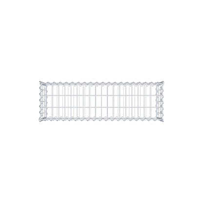 Gabião 100 cm x 30 cm x 30 cm (C x A x P), malhagem 5 cm x 10 cm, espiral