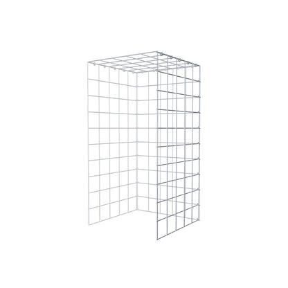 Mounted gabion type 4 100 cm x 50 cm x 50 cm (L x H x D), mesh size 10 cm x 10 cm, C-ring