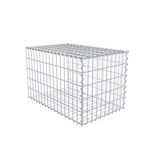 Tilläggsgabion typ 2 80 cm x 50 cm x 50 cm (L x H x D), maskstorlek 5 cm x 10 cm, spiral