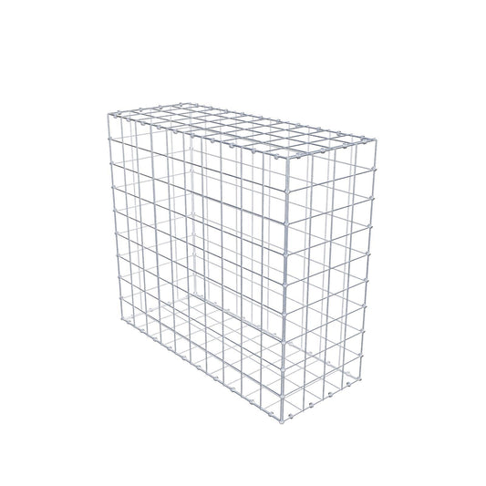 Gabbione 100 cm x 90 cm x 40 cm (L x H x P), maglia 10 x 10 cm, anello a spirale