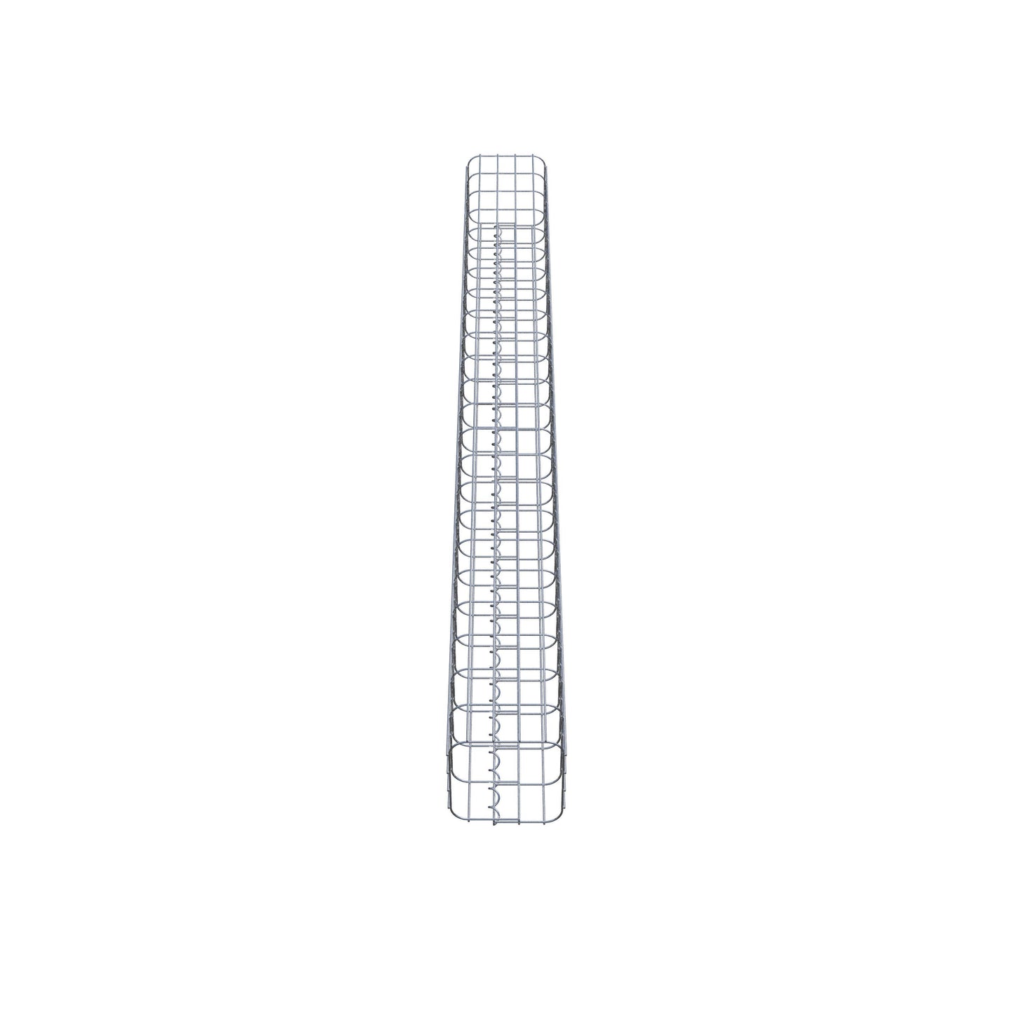 Gabionsøjle firkantet 22 cm x 22 cm, 230 cm højde, MW 5 cm x 10 cm