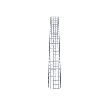 Gabionsøjle firkantet 22 cm x 22 cm, 230 cm højde, MW 5 cm x 10 cm