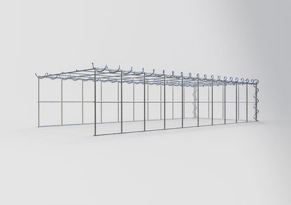 Add-on schanskorf type 4 100 cm x 20 cm x 40 cm (L x H x D), maaswijdte 10 cm x 10 cm, spiraal