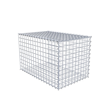 Gabião tipo 2 80 cm x 50 cm x 50 cm (C x A x P), malhagem 5 cm x 5 cm, espiral