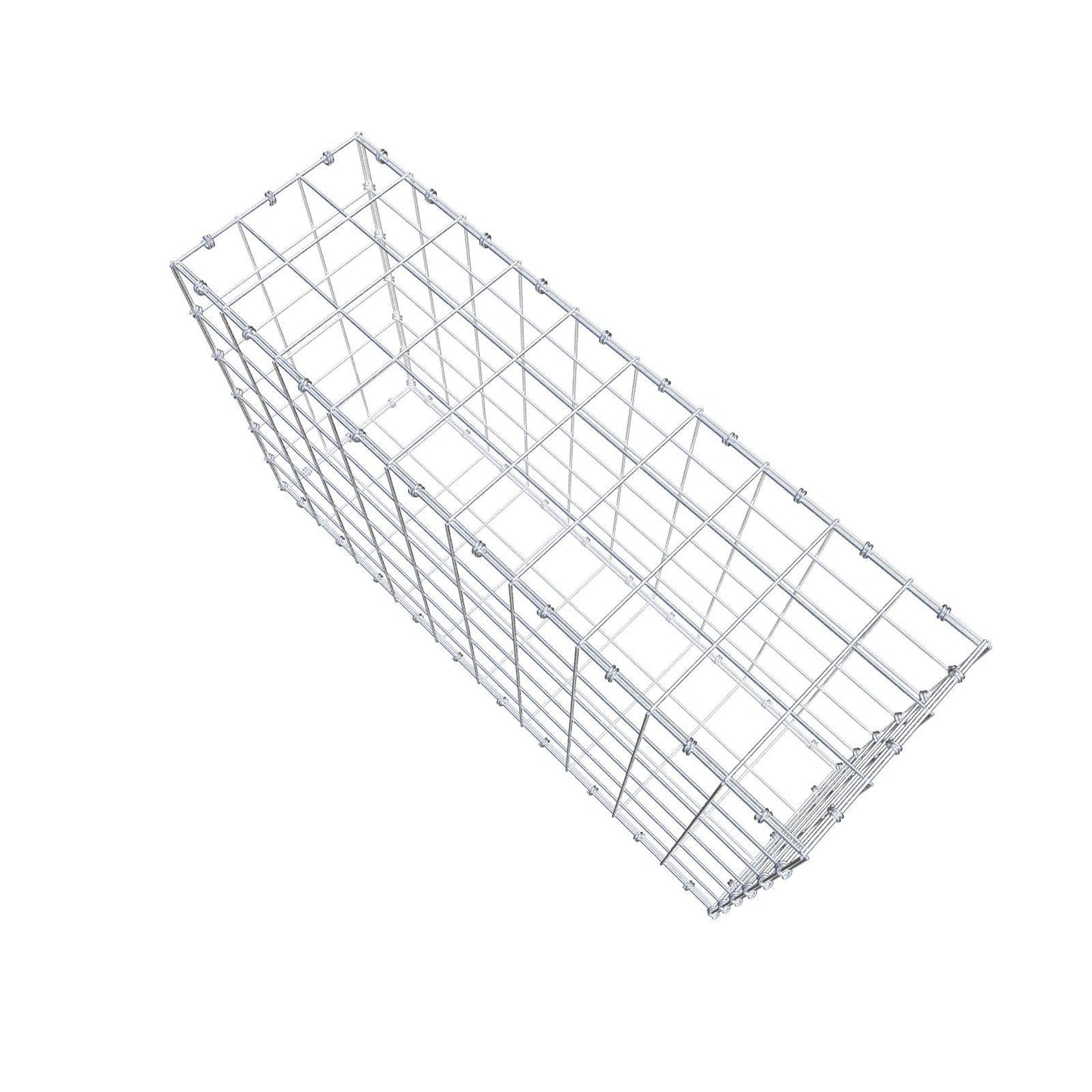 Gabbione 100 cm x 60 cm x 30 cm (L x H x P), maglia 10 x 10 cm, anello a spirale