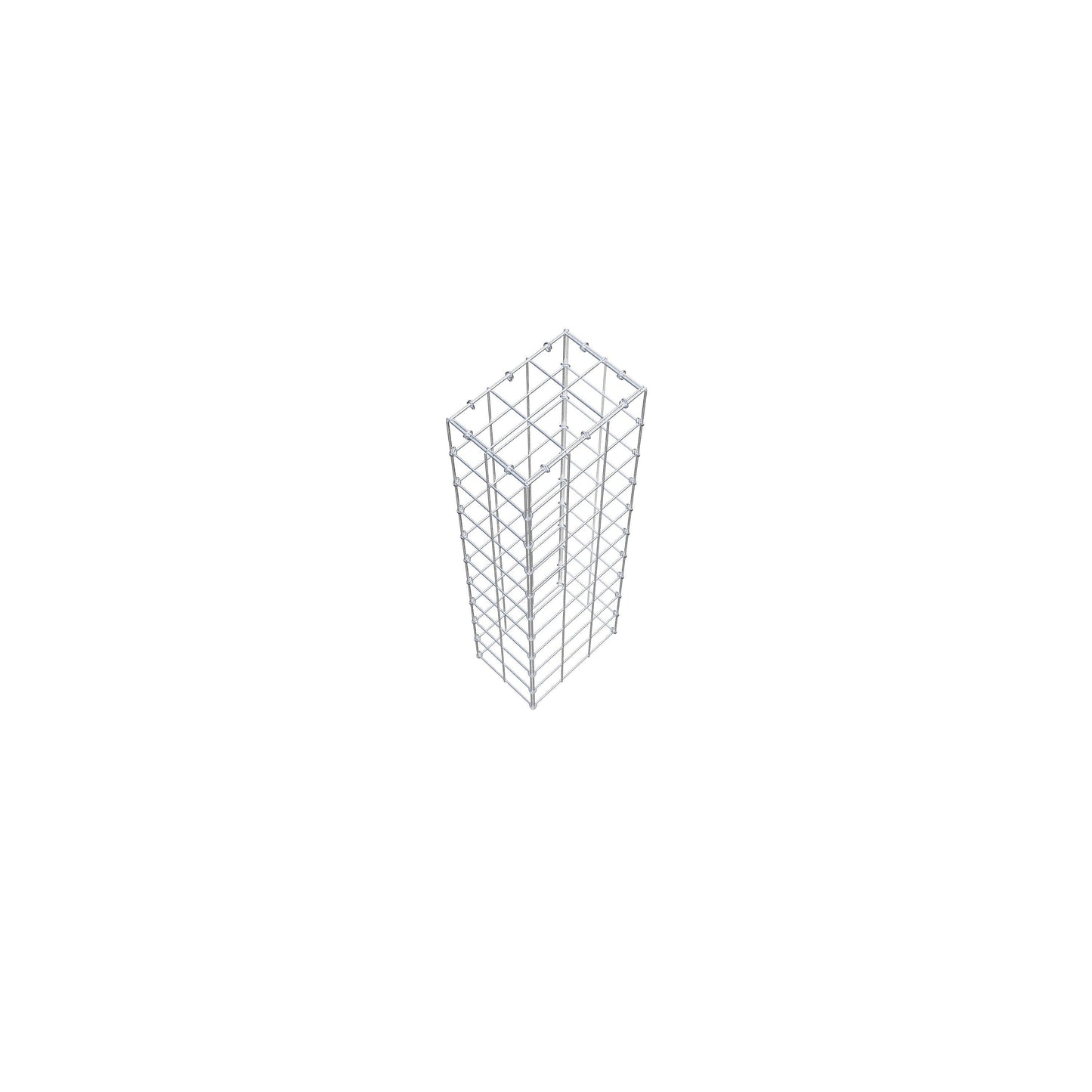 Gavión complementario de tipo 3 100 cm x 20 cm x 30 cm (L x A x P), malla 10 cm x 10 cm, anillo en C