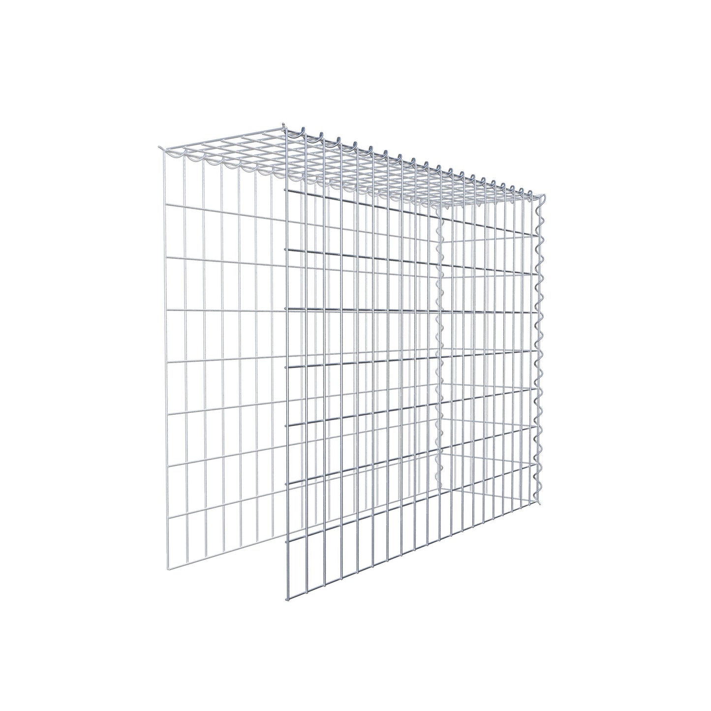 Gabbione aggiuntivo tipo 4 100 cm x 80 cm x 30 cm (L x H x P), maglia 5 cm x 10 cm, spirale