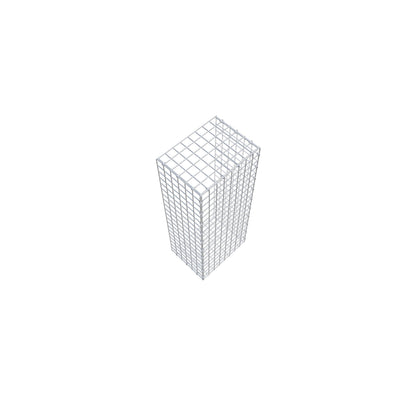 Monteret gabion type 2 100 cm x 30 cm x 40 cm (L x H x D), maskestørrelse 5 cm x 5 cm, C-ring