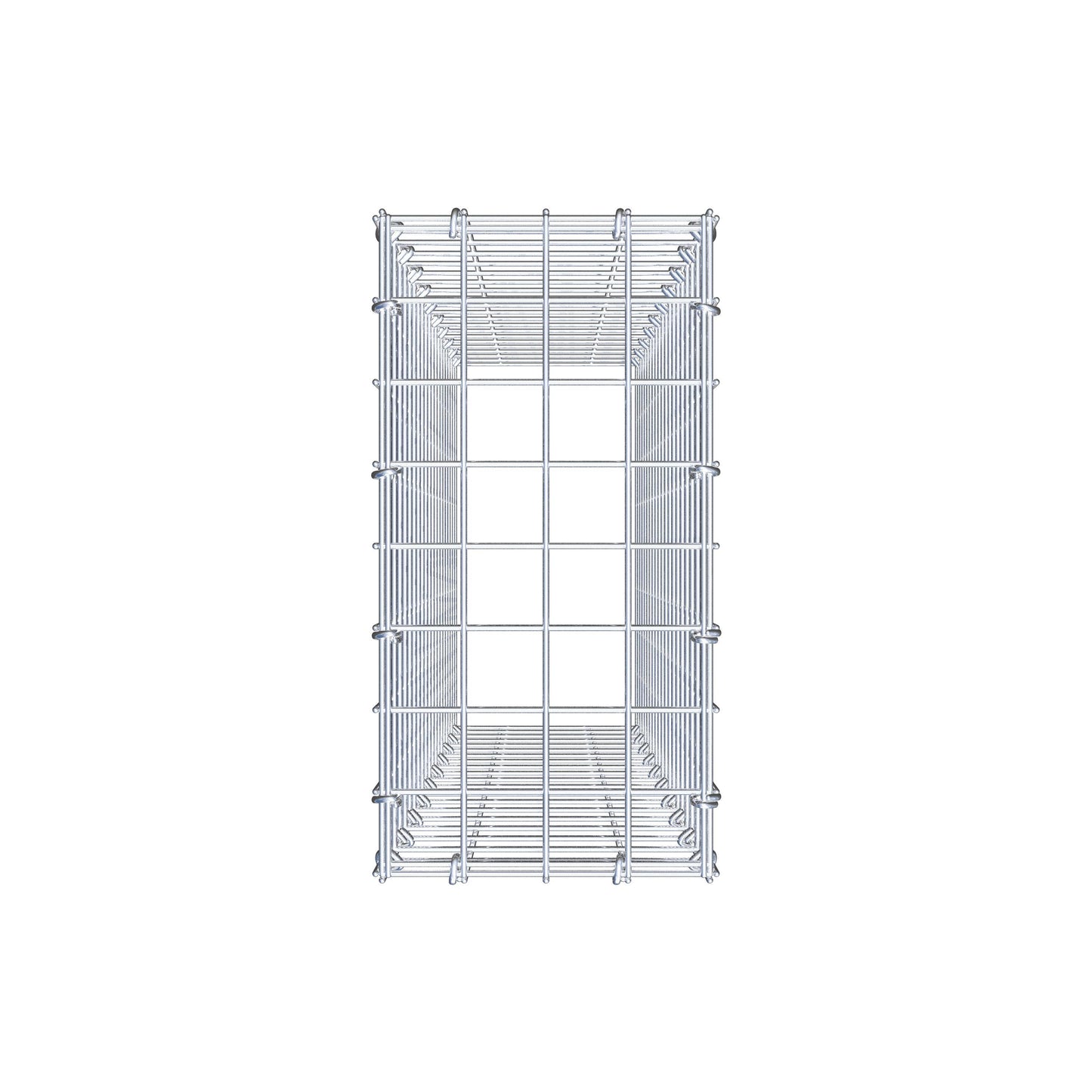 Gabbione aggiuntivo di tipo 3 100 cm x 20 cm x 40 cm (L x H x P), maglia 5 cm x 5 cm, anello a C