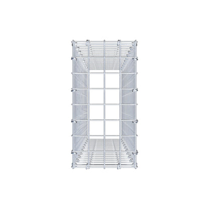 Gabbione aggiuntivo di tipo 3 100 cm x 20 cm x 40 cm (L x H x P), maglia 5 cm x 5 cm, anello a C