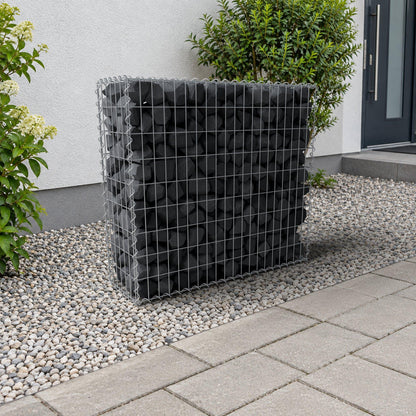 Schanskorf 100 cm x 90 cm x 30 cm (L x H x D), maaswijdte 5 cm x 10 cm, spiraal