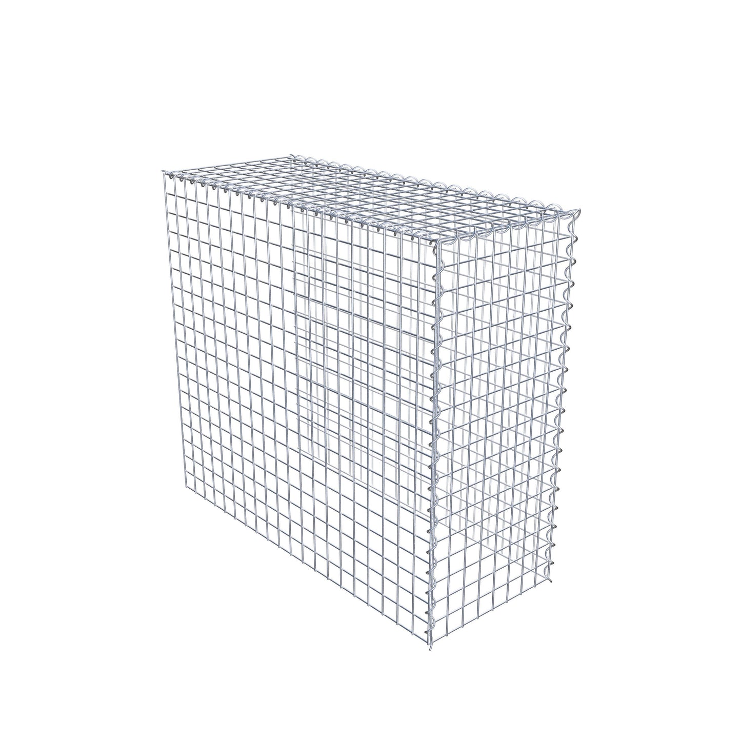Gabion rapporté type 4 100 cm x 90 cm x 40 cm (L x H x P), mailles 5 cm x 5 cm, spirale