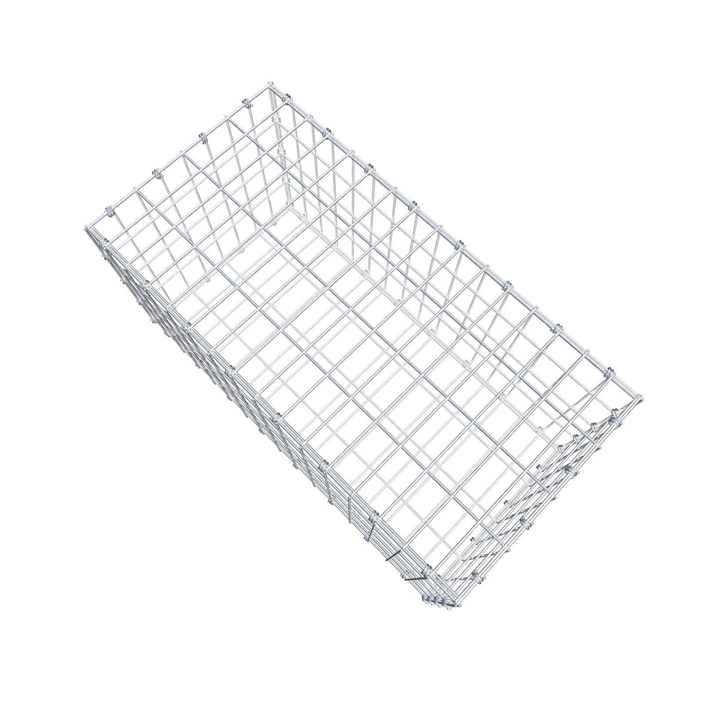 Gabion 80 cm x 40 cm x 40 cm (L x H x D), maskestørrelse 5 x 10 cm, spiralring