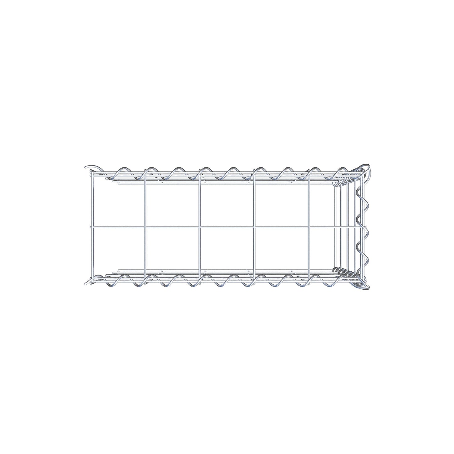 Extra gabion typ 4 50 cm x 40 cm x 20 cm (L x H x D), maskstorlek 10 cm x 10 cm, spiral