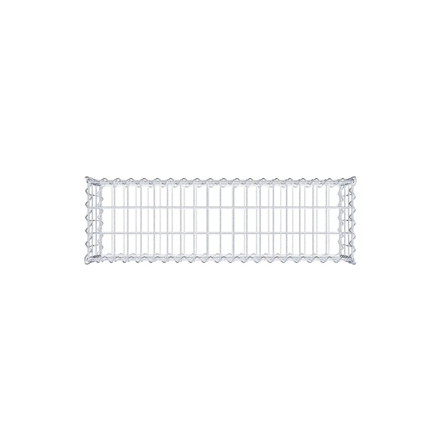 Gabion 100 cm x 30 cm x 30 cm (L x H x P), mailles 5 cm x 10 cm, spirale