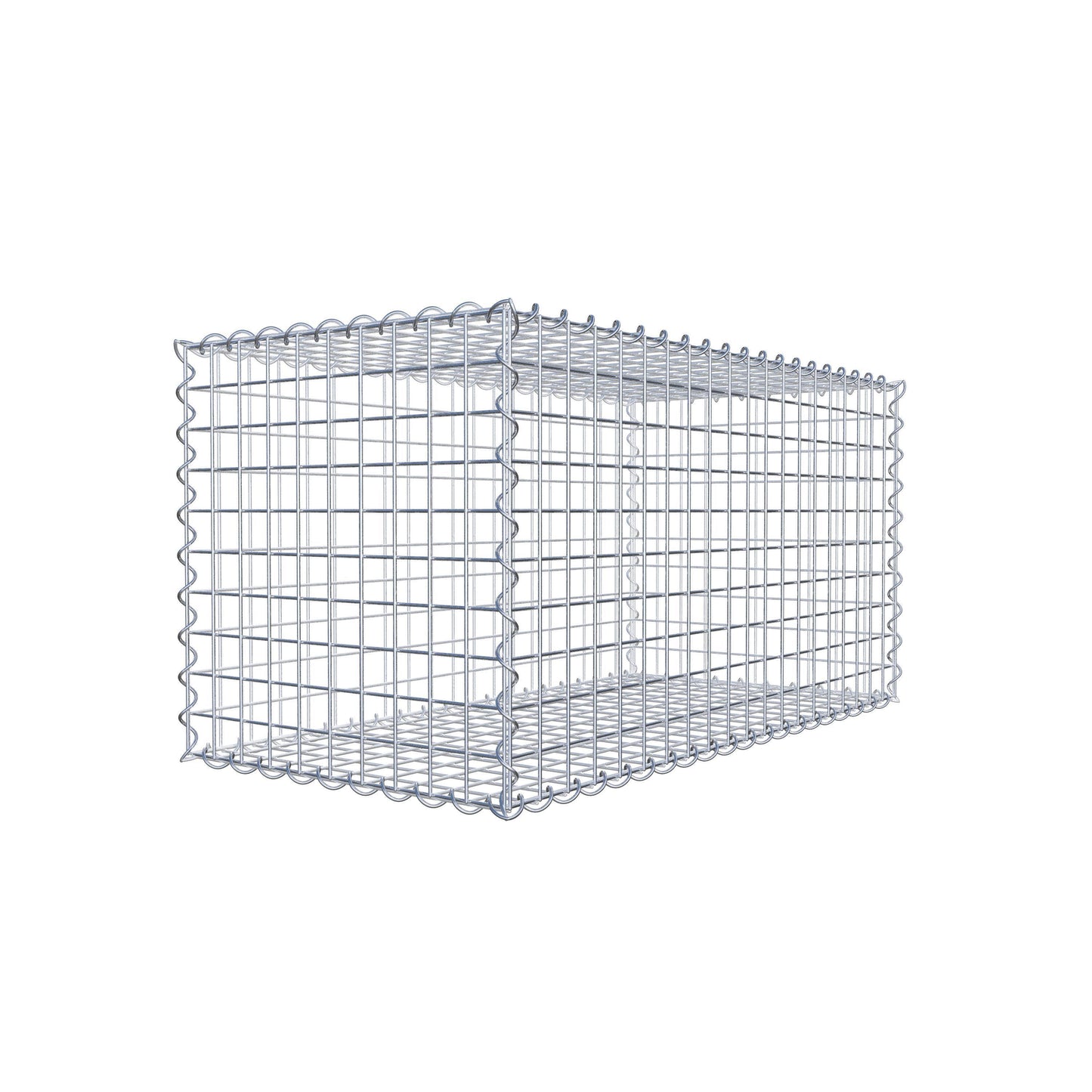 Set di 2 gabbioni 100 cm x 50 cm x 50 cm (L x H x P), maglia 5 x 5 cm, a spirale