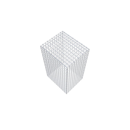 Gabbione aggiuntivo di tipo 3 100 cm x 60 cm x 50 cm (L x H x P), maglia 5 cm x 5 cm, anello a C
