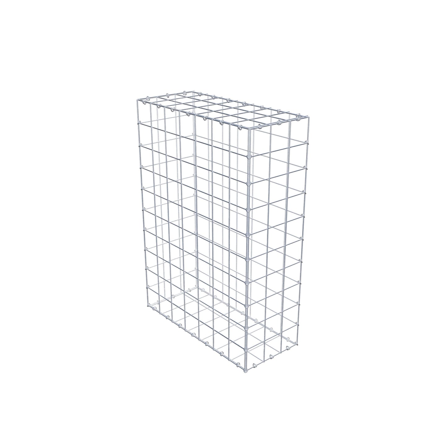 Gabion 100 cm x 70 cm x 30 cm (L x H x P), mailles 10 cm x 10 cm, anneau en C