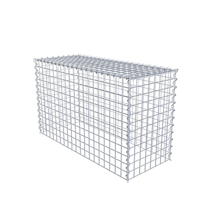 Gavión complementario tipo 3 100 cm x 60 cm x 40 cm (L x A x P), malla 5 cm x 5 cm, espiral