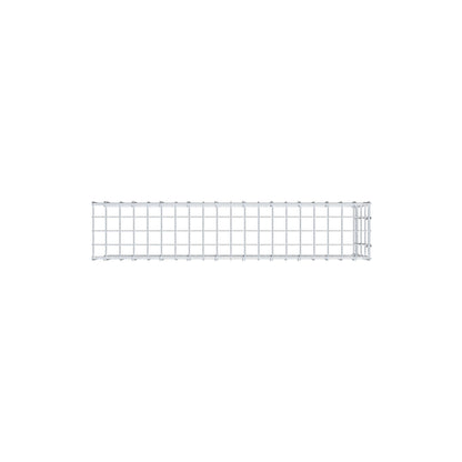 Anbaugabione Typ 4 100 cm x 40 cm x 20 cm (L x H x T), Maschenweite 5 cm x 10 cm, C-Ring