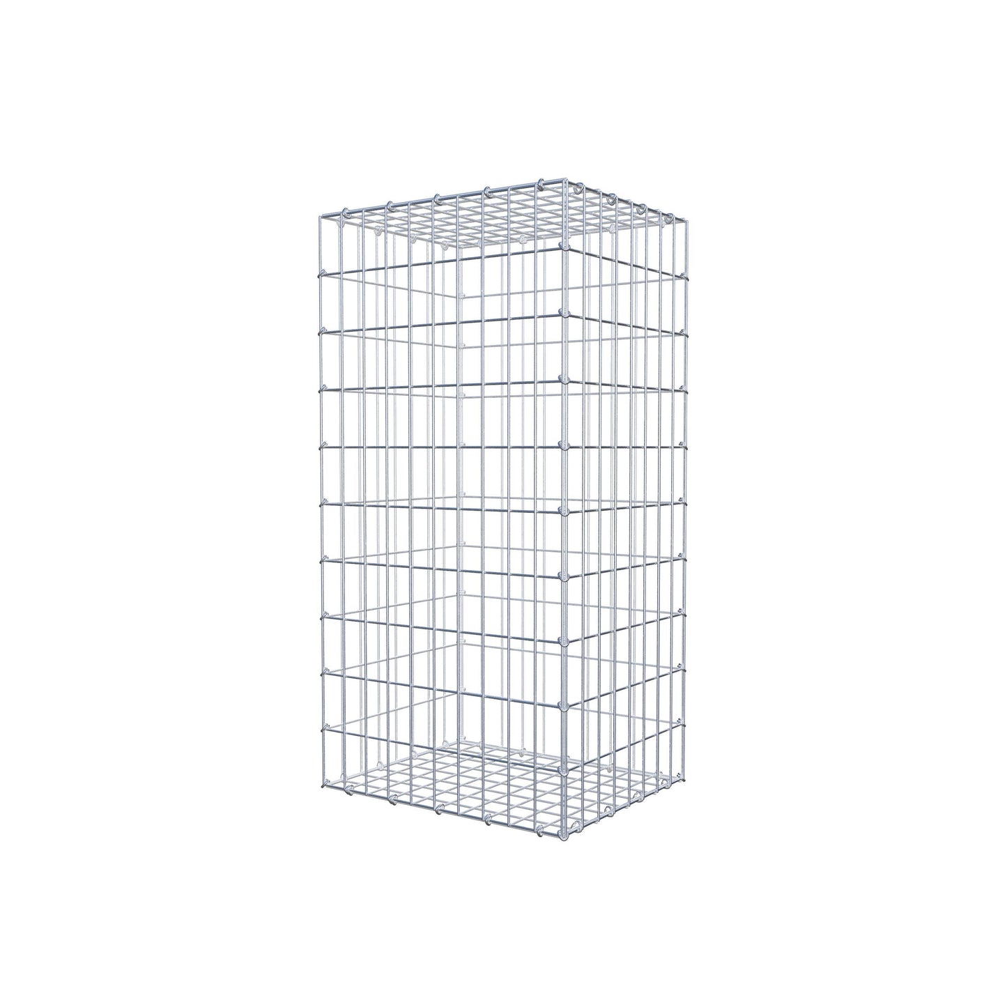 Gabion 100 cm x 40 cm x 50 cm (L x H x D), maskstorlek 5 cm x 10 cm, C-ring