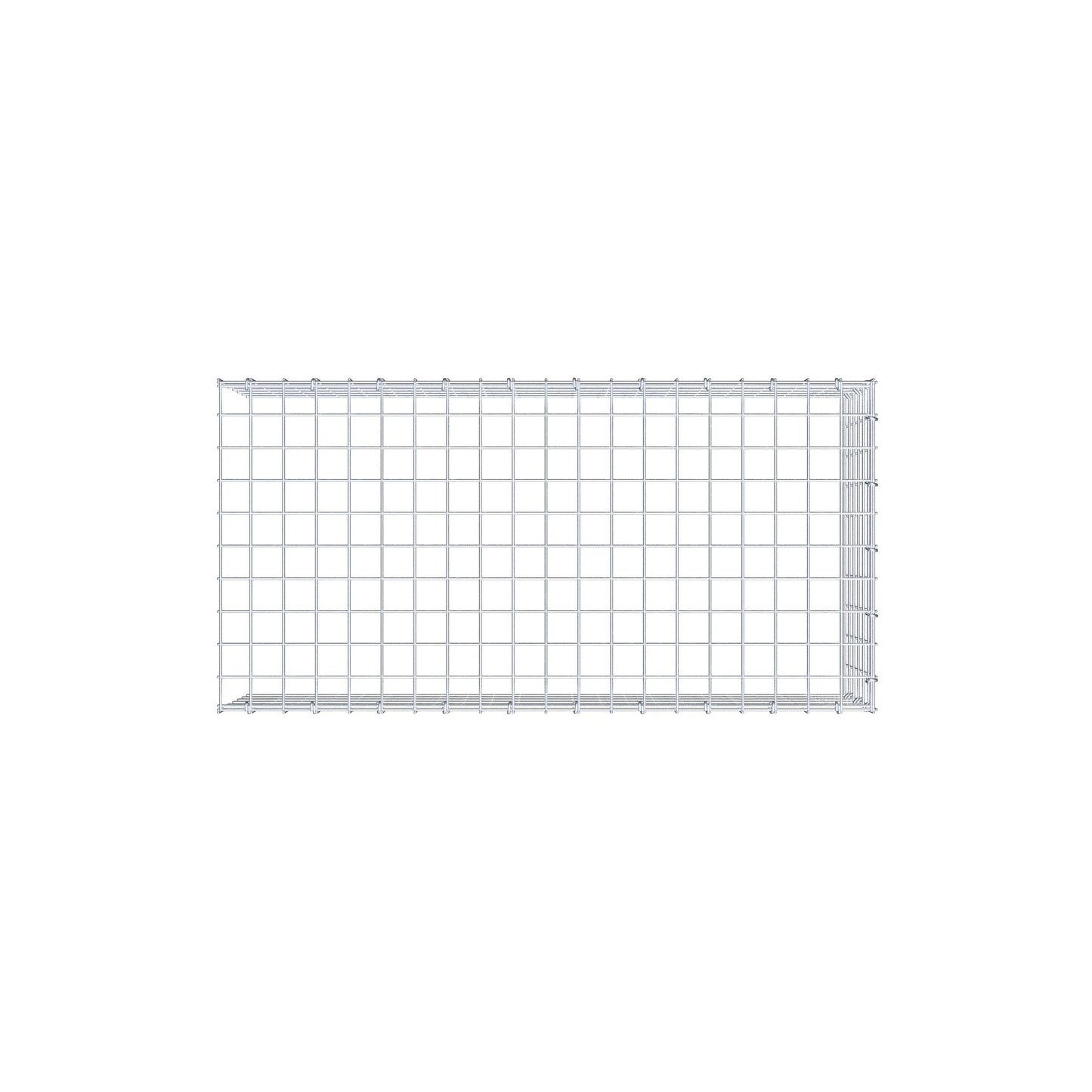 Gavión acoplable tipo 4 100 cm x 30 cm x 50 cm (L x A x P), malla 5 cm x 5 cm, anillo en C