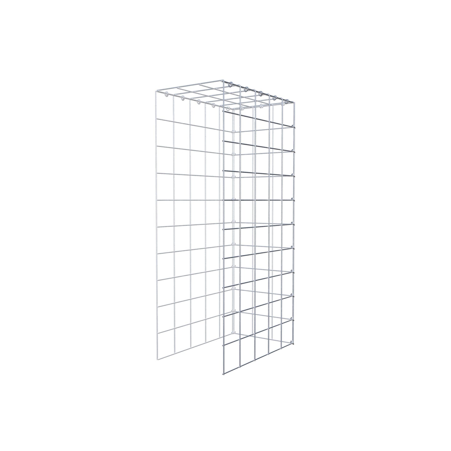 Gabião Tipo 4 100 cm x 50 cm x 30 cm (C x A x P), malhagem 10 cm x 10 cm, anel C