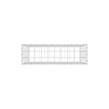 Gabion 100 cm x 90 cm x 30 cm (L x H x D), maskestørrelse 10 x 10 cm, spiralring