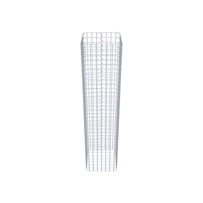 Schanskorfzuil hoekig 37 cm x 37 cm, 160 cm hoog, MW 5 cm x 5 cm