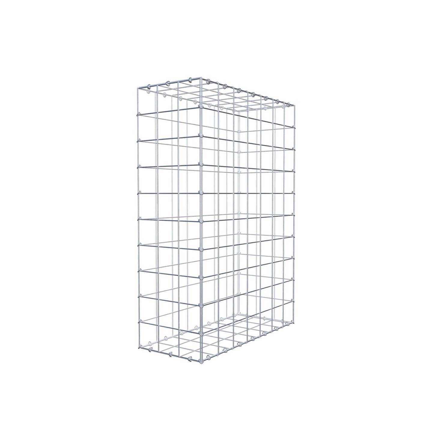 Gabion 100 cm x 70 cm x 30 cm (L x H x P), mailles 10 cm x 10 cm, anneau en C